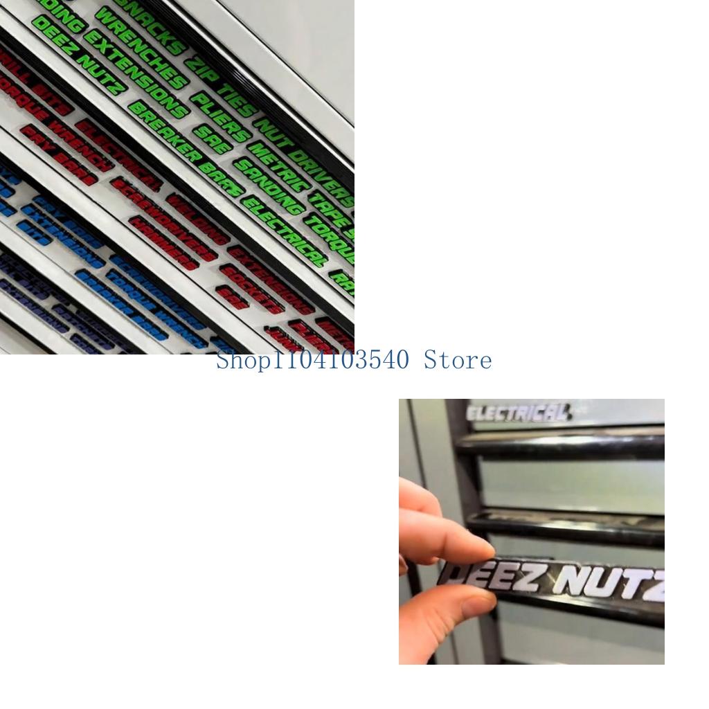 Tools Name In Workshop - 02DC أداة المرآب المنظم تسميات لاصقة