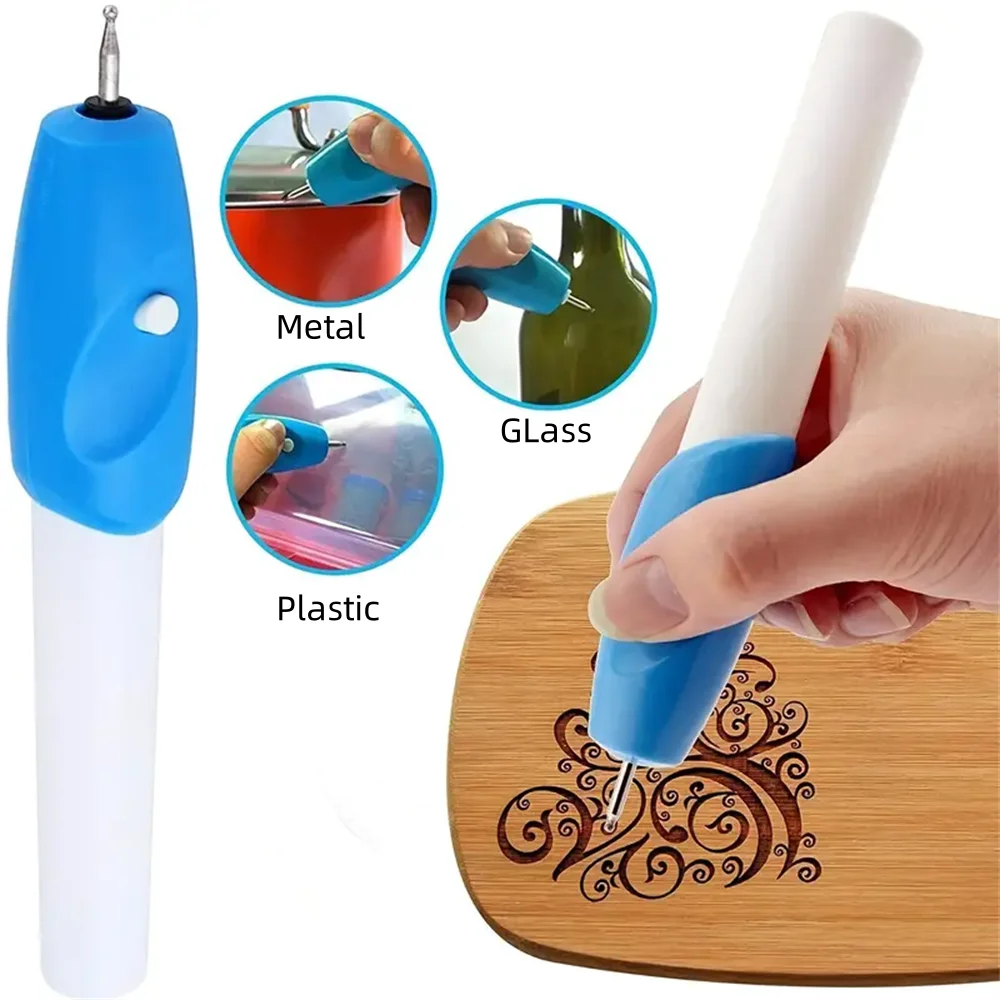 Workshop Tools For Carpentry - قلم نقش كهربائي صغير أزرق DIY