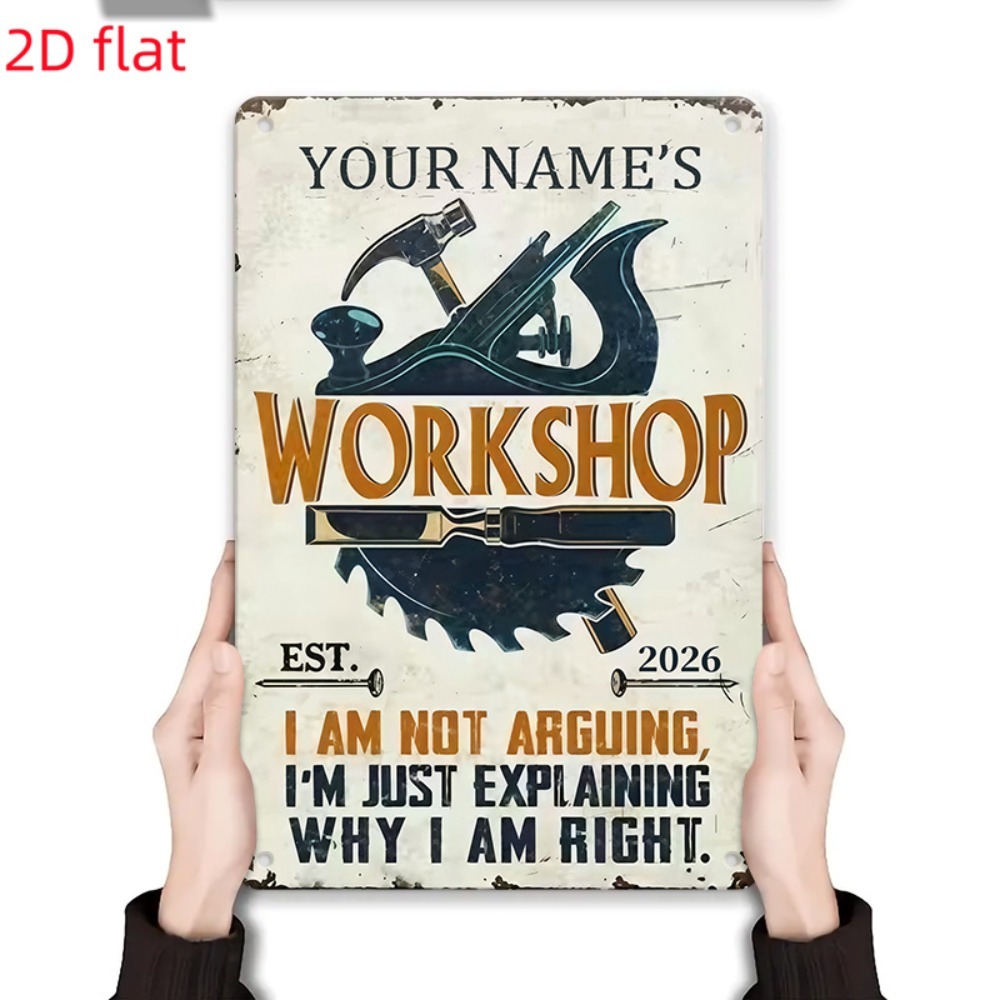 [تصميم ثنائي الأبعاد] لافتة مع - مراجعة Tools Name In Workshop وسعره
