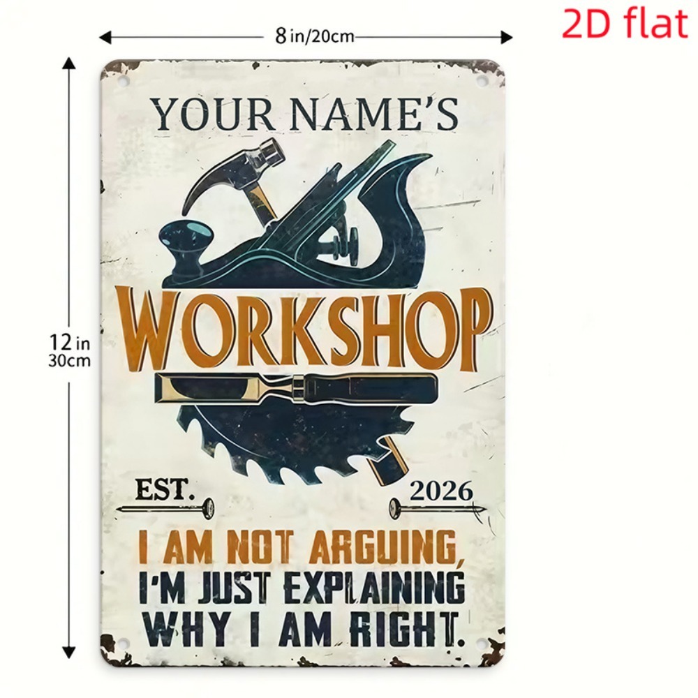 [تصميم ثنائي الأبعاد] لافتة مع - مراجعة Tools Name In Workshop وسعره