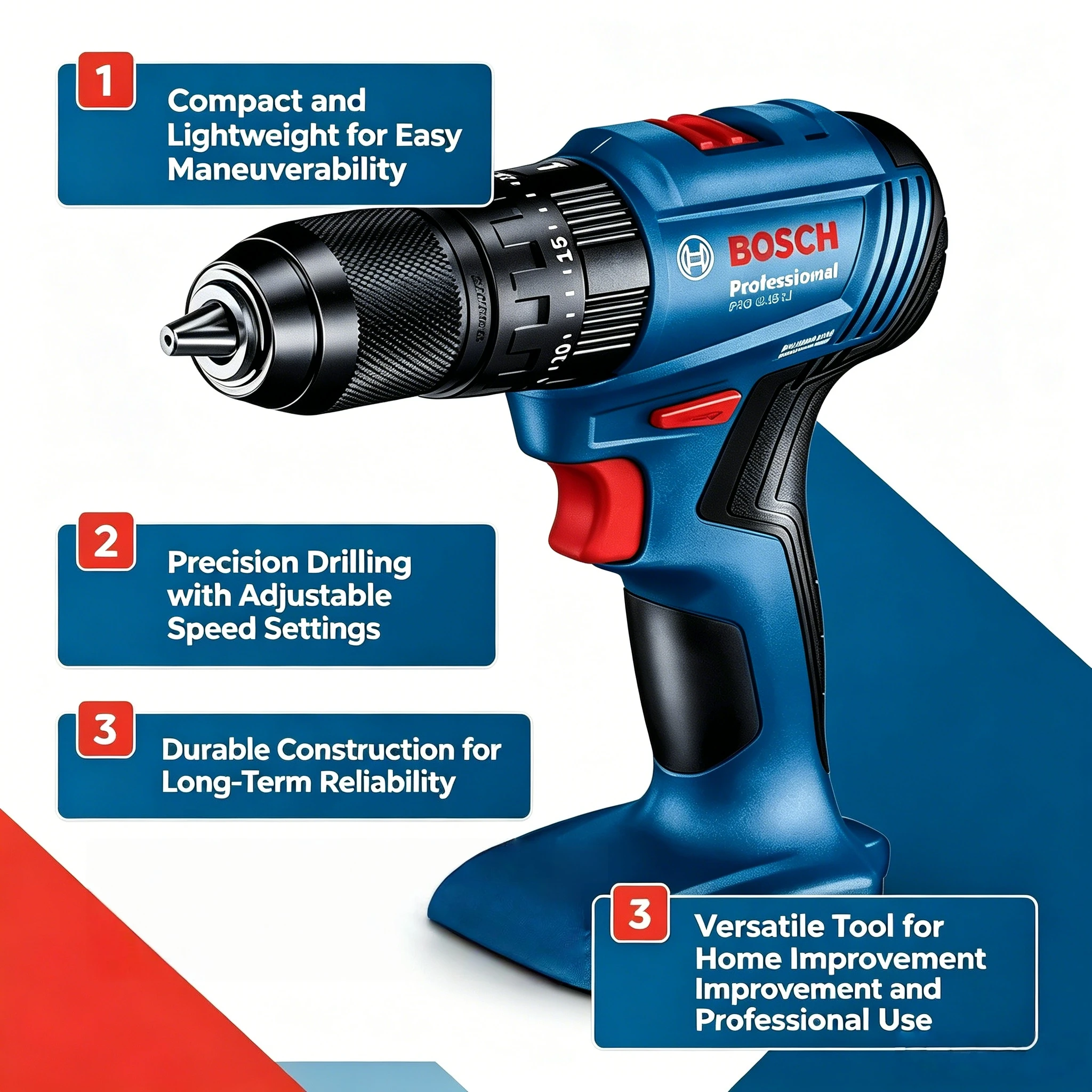 مثقاب طرق لاسلكي بدون فرشاة من - مراجعة Bosch Drill Gsb 18V وسعره