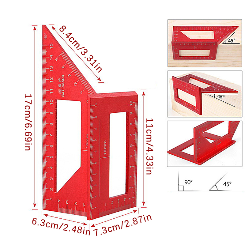 مسطرة زاوية متعددة الوظائف 45  - مراجعة Workshop Tools For Carpentry وسعره