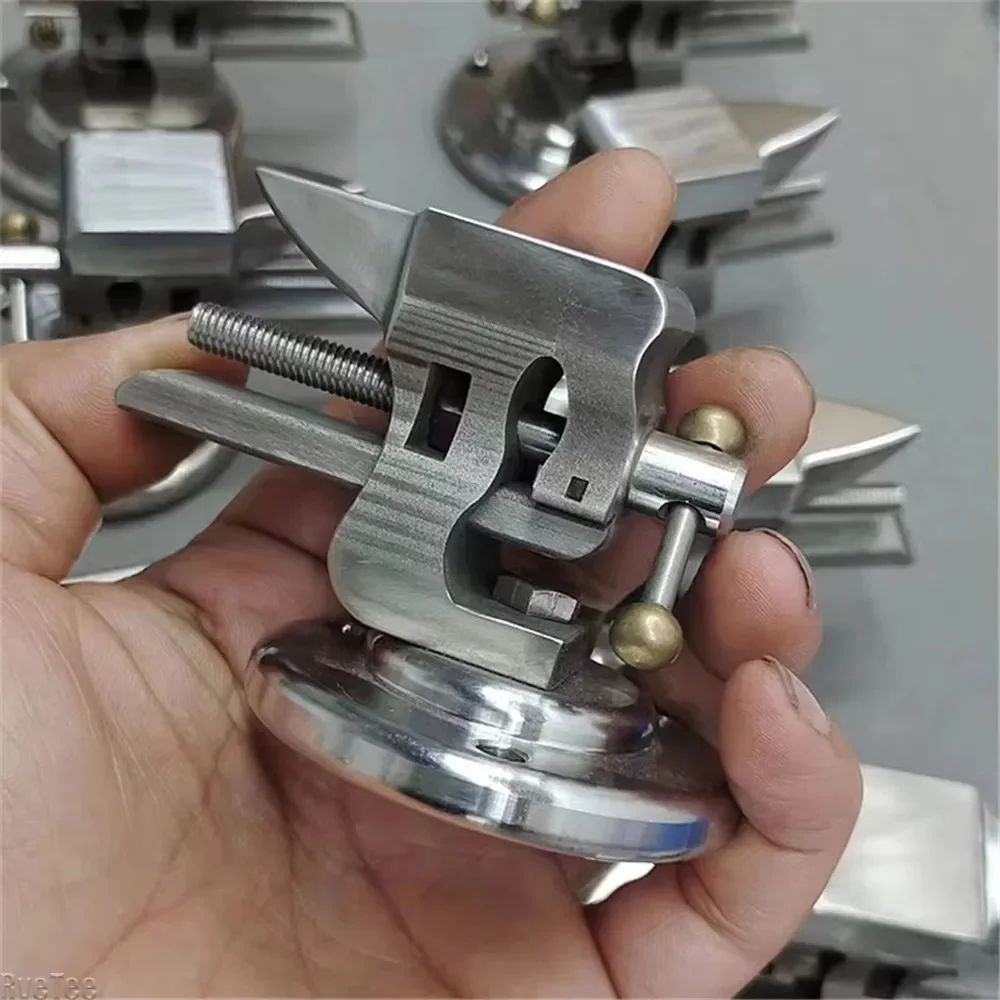 مشبك طاولة مكتبي صغير قابل للت - مراجعة Bench Vise Swivel وسعره