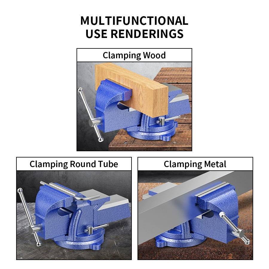 ملزمة طاولة شديدة التحمل 3 بوص - مراجعة Bench Vise Swivel وسعره