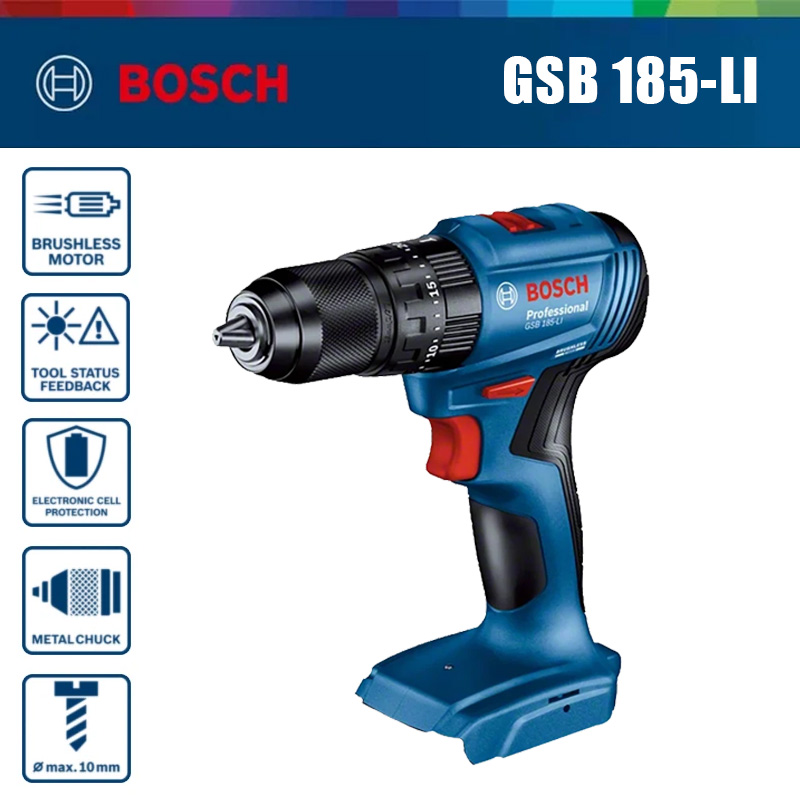 مثقاب طرق لاسلكي بدون فرشاة من - مراجعة Bosch Drill Gsb 18V وسعره