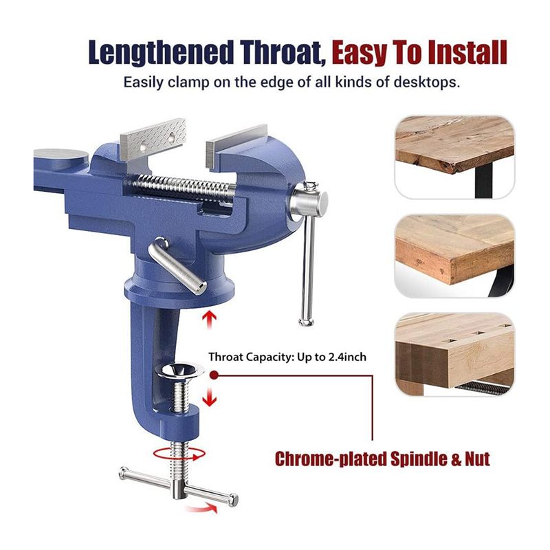 مشبك طاولة ثابت KYCOR-Bench Cl - مراجعة Bench Vise Swivel وسعره