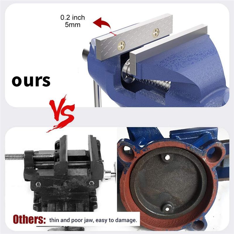 مشبك طاولة ثابت KYCOR-Bench Cl - مراجعة Bench Vise Swivel وسعره